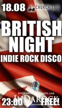 18-08-2012 BRITISH NIGHT: INDIE ROCK DISCO - CHURCHILL
